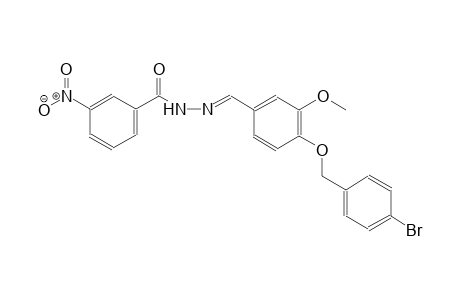 N'-((E)-{4-[(4-bromobenzyl)oxy]-3-methoxyphenyl}methylidene)-3-nitrobenzohydrazide