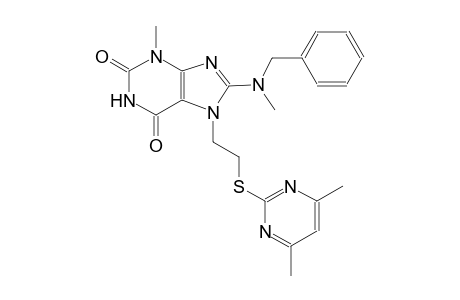 8-[benzyl(methyl)amino]-7-{2-[(4,6-dimethyl-2-pyrimidinyl)sulfanyl]ethyl}-3-methyl-3,7-dihydro-1H-purine-2,6-dione