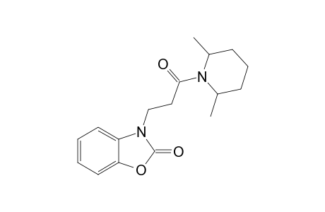 3-[3-(2,6-dimethyl-1-piperidinyl)-3-oxopropyl]-1,3-benzoxazol-2(3H)-one