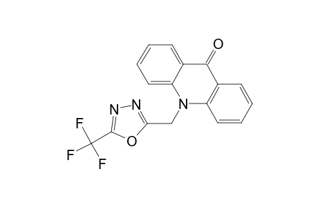 Acridin-9-one, 9,10-dihydro-10-(5-trifluoromethyl-1,3,4-oxadiazol-2-yl)methyl-
