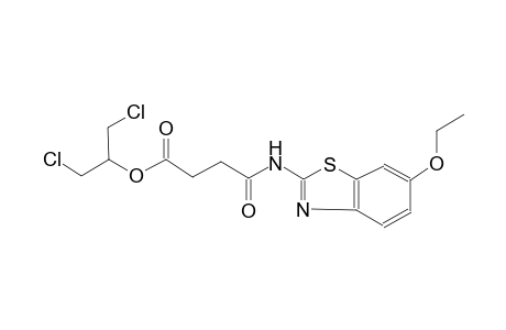 2-chloro-1-(chloromethyl)ethyl 4-[(6-ethoxy-1,3-benzothiazol-2-yl)amino]-4-oxobutanoate