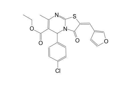 ethyl (2E)-5-(4-chlorophenyl)-2-(3-furylmethylene)-7-methyl-3-oxo-2,3-dihydro-5H-[1,3]thiazolo[3,2-a]pyrimidine-6-carboxylate