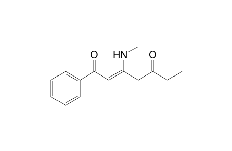 3-(Methylamino)-1-phenylhept-2-en-1,5-dione