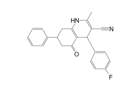 4-(4-fluorophenyl)-2-methyl-5-oxo-7-phenyl-1,4,5,6,7,8-hexahydro-3-quinolinecarbonitrile