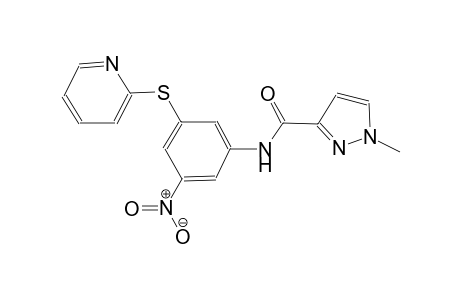 1-methyl-N-[3-nitro-5-(2-pyridinylsulfanyl)phenyl]-1H-pyrazole-3-carboxamide