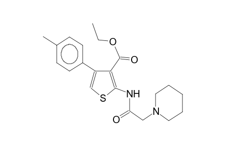 N-(3-ethoxycarbonyl-4-p-tolyl-2-thienyl)-2-piperidinoacetamide