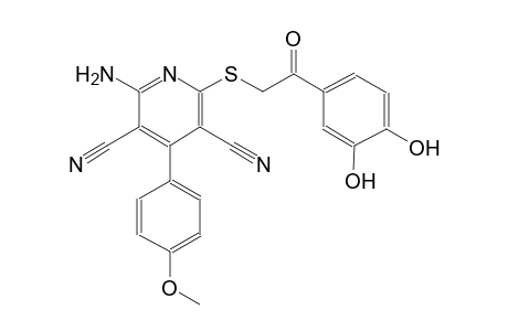 3,5-pyridinedicarbonitrile, 2-amino-6-[[2-(3,4-dihydroxyphenyl)-2-oxoethyl]thio]-4-(4-methoxyphenyl)-