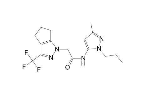 N-(3-methyl-1-propyl-1H-pyrazol-5-yl)-2-(3-(trifluoromethyl)-5,6-dihydrocyclopenta[c]pyrazol-1(4H)-yl)acetamide