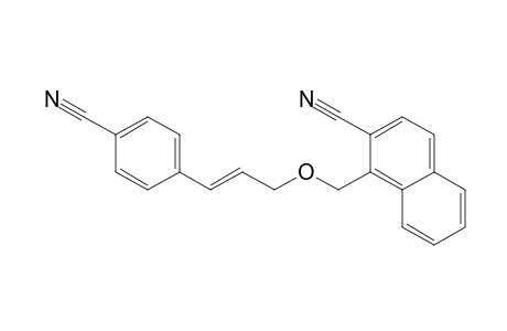 (E)-2-cyano-1-[5-(4-cyanophenyl)-2-oxapent-4-enyl]naphthalene