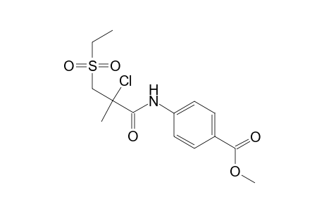 4-(2-Chloro-3-ethanesulfonyl-2-methyl-propionylamino)-benzoic acid methyl ester
