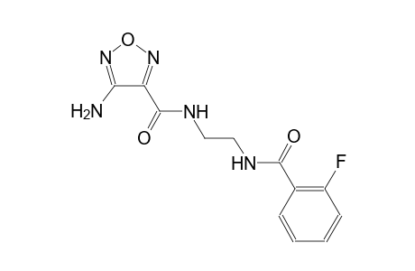 4-Amino-N-(2-[(2-fluorobenzoyl)amino]ethyl)-1,2,5-oxadiazole-3-carboxamide