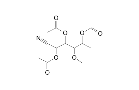 2,3,5-tri-o-Acetyl-4-o-methyl-6-deoxy-D-gluconitrile