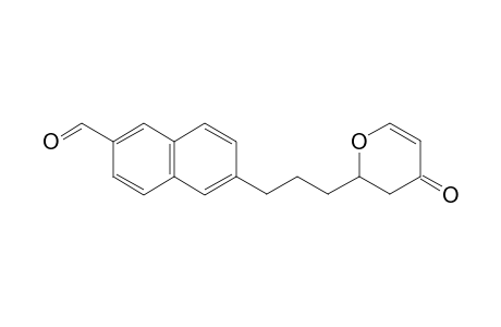6-(3-(4-oxo-3,4-dihydro-2H-pyran-2-yl)propyl)-2-naphthaldehyde