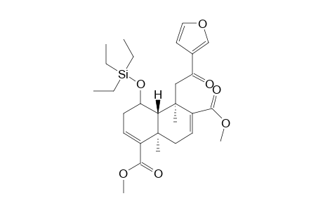 (4aS,5R,8aR)-5-(2-Furan-3-yl-2-oxo-ethyl)-5,8a-dimethyl-4-triethylsilanyloxy-3,4,4a,5,8,8a-hexahydro-naphthalene-1,6-dicarboxylic acid dimethyl ester