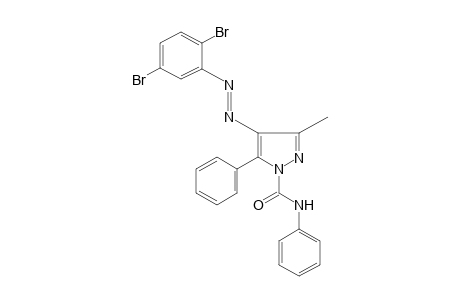 4-[(2,5-DIBROMOPHENYL)AZO]-3-METHYL-5-PHENYLPYRAZOLE-1-CARBOXANILIDE