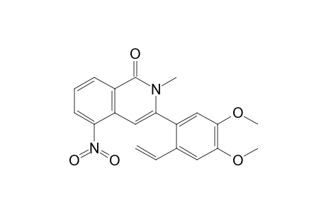 3-(4,5-Dimethoxy-2-vinylphenyl)-2-methyl-5-nitroisoquinolin-1(2H)-one