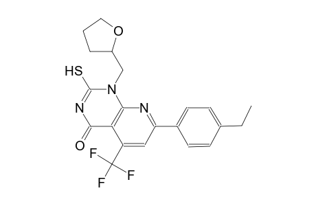 pyrido[2,3-d]pyrimidin-4(1H)-one, 7-(4-ethylphenyl)-2-mercapto-1-[(tetrahydro-2-furanyl)methyl]-5-(trifluoromethyl)-
