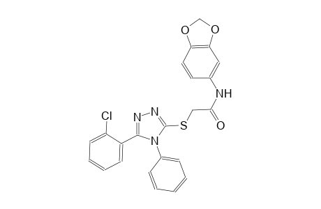N-(1,3-benzodioxol-5-yl)-2-{[5-(2-chlorophenyl)-4-phenyl-4H-1,2,4-triazol-3-yl]sulfanyl}acetamide