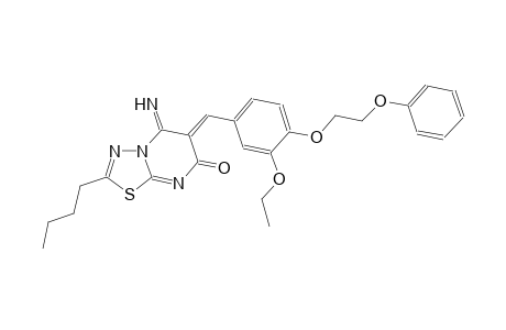 7H-[1,3,4]thiadiazolo[3,2-a]pyrimidin-7-one, 2-butyl-6-[[3-ethoxy-4-(2-phenoxyethoxy)phenyl]methylene]-5,6-dihydro-5-imino-, (6Z)-