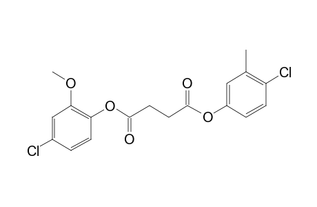 Succinic acid, 4-chloro-3-methylphenyl 4-chloro-2-methoxyphenyl ester