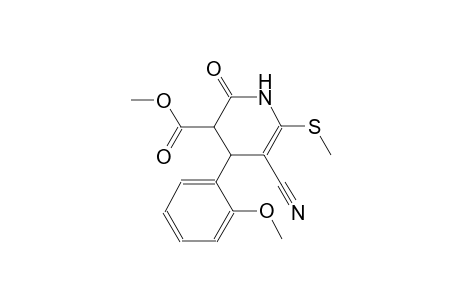 3-pyridinecarboxylic acid, 5-cyano-1,2,3,4-tetrahydro-4-(2-methoxyphenyl)-6-(methylthio)-2-oxo-, methyl ester