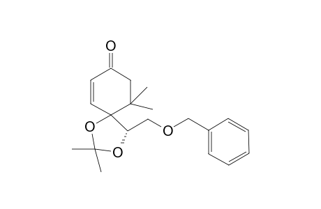 (R*,S*)-3,3,10,10-tetramethyl-5-[(phenylmethoxy)methyl]-2,4-dioxospiro[4.5]dec-6-en-8-one