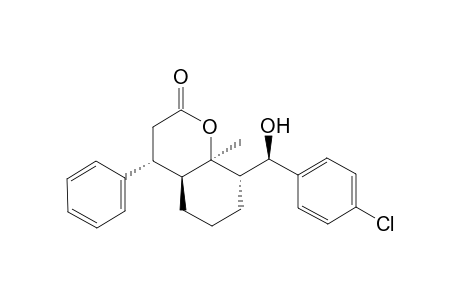8a-Methyl-4-phenyl-8-(.alpha.-hydroxy-4-chlorobenzyl)perhydrobenzo[b]pyran-2-one