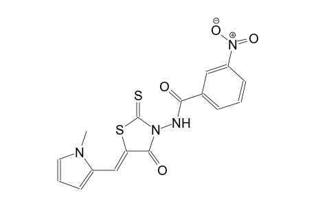 N-{(5Z)-5-[(1-methyl-1H-pyrrol-2-yl)methylene]-4-oxo-2-thioxo-1,3-thiazolidin-3-yl}-3-nitrobenzamide