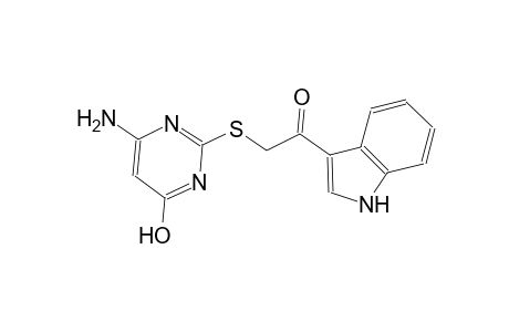 2-(4-Amino-6-hydroxy-pyrimidin-2-ylsulfanyl)-1-(1H-indol-3-yl)-ethanone