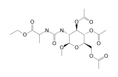 METHYL-3,4,6-TRI-O-ACETYL-2-DEOXY-2-[(1-ETHYLOXYCARBONYL)-ETHYL]-UREIDO-BETA-D-GLUCOPYRANOSIDE