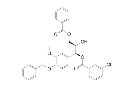 (threo)-1-O-(o-Chlorobenzoyl)-3-O-benzoyl-1-[4'-(benzyloxy)-3'-methoxyphenyl]-1,2,3-propanetriol