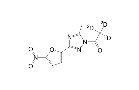 5-Methyl-1-trideuterioacetyl-3-(5-nitro-2-furyl)-1,2,4-triazole