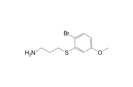 3-(2-Bromo-5-methoxyphenylsulfanyl)propylamine