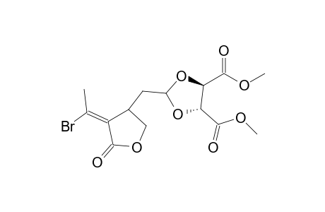 Dimethyl 2-{[2-oxo-3-(1-bromoethylidene)tetrahydrofuran-3-yl]methyl}-1,3-dioxolane-4,5-dicarboxylate