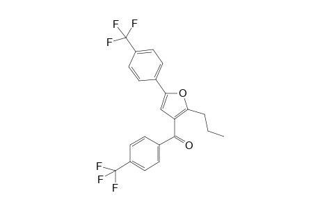 (2-Propyl-5-(4-(trifluoromethyl)phenyl)furan-3-yl)(4-(trifluoromethyl)phenyl)methanone