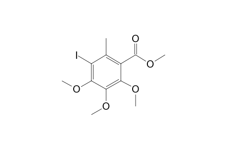 5-iodo-2,3,4-trimethoxy-6-methyl-benzoic acid methyl ester