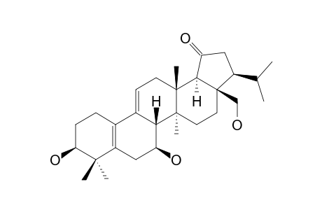 (+)-(3-S,7-S,8-S,13-R,14-S,17-R,18-R,21-S)-25-NORFERN-5-(10),9-(11)-DIENE-19-OXO-3,7,28-TRIOL