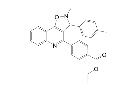 2-Methyl-4-[4-(ethoxycarbonyl)phenyl]-3-(4-methylphenyl)-isoxazolino[4,5-c]quinoline