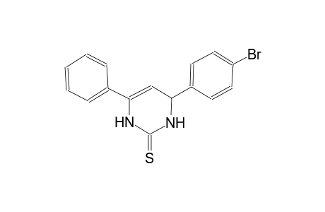 2(1H)-pyrimidinethione, 4-(4-bromophenyl)-3,4-dihydro-6-phenyl-