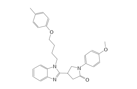 1-(4-methoxyphenyl)-4-{1-[4-(4-methylphenoxy)butyl]-1H-benzimidazol-2-yl}-2-pyrrolidinone