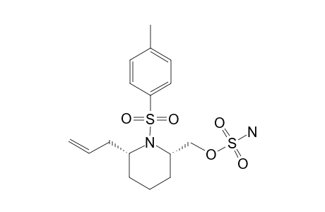 (2R*,6S*)-6-ALLYL-2-SULFAMOYLOXYMETHYL-1-(TOLUENE-4-SULFONYL)-PIPERIDINE