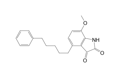 1H-Indole-2,3-dione, 7-methoxy-4-(5-phenylpentyl)-