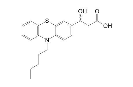 3-Hydroxy-3-(10-pentyl-10H-phenothiazin-3-yl)propanoic acid