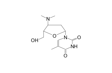Pyrimidin-2,4-dione, 1,2,3,4-tetrahydro-5-methyl-1-[[2-hydroxymethyl-3-dimethylamino]tetrahydrofur-5-yl