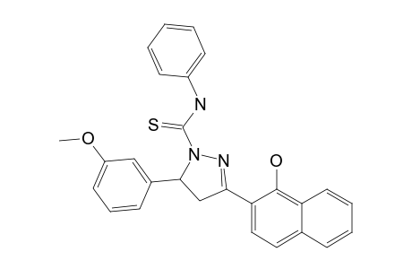 3-(1-HYDROXY-NAPHTHALEN-2-YL)-N-PHENYL-5-(3-METHOXYPHENYL)-PYRAZOLINE-1-CARBOTHIOAMIDE