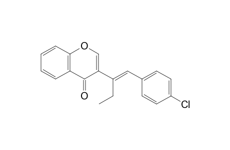 3-[(1E)-1-[(4-chlorophenyl)methylene]propyl]chromen-4-one