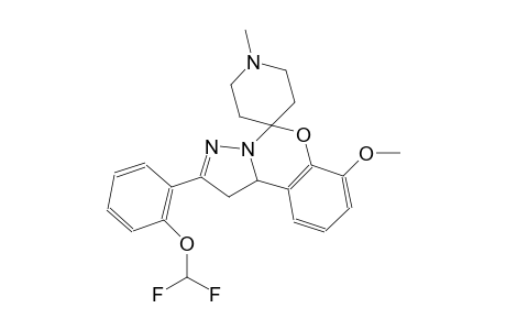 2-(2-(difluoromethoxy)phenyl)-7-methoxy-1'-methyl-1,10b-dihydrospiro[benzo[e]pyrazolo[1,5-c][1,3]oxazine-5,4'-piperidine]