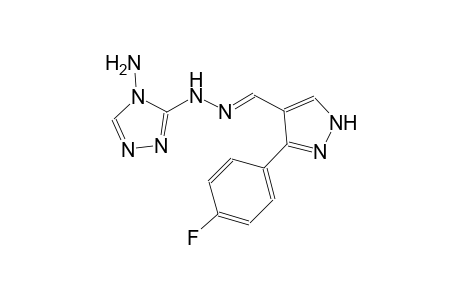 1H-pyrazole-4-carboxaldehyde, 3-(4-fluorophenyl)-, (4-amino-4H-1,2,4-triazol-3-yl)hydrazone