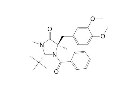 (2R,5R)-1-benzoyl-2-tert-butyl-3,5-dimethyl-5-veratryl-4-imidazolidinone
