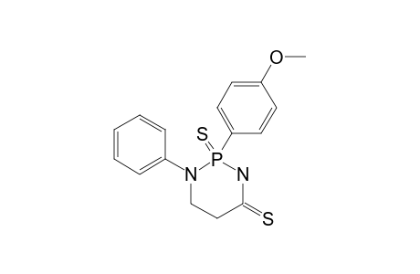 1-PHENYL-2-(4-METHOXY)-PHENYL-1,3,2-DIAZAPHOSPHORINE-4-THIONE_2-SULFIDE;ISOMER_1